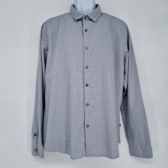 Civil Society Hagar Grid Check Casual Button Up Shirt Size XL New - Picture 3 of 9